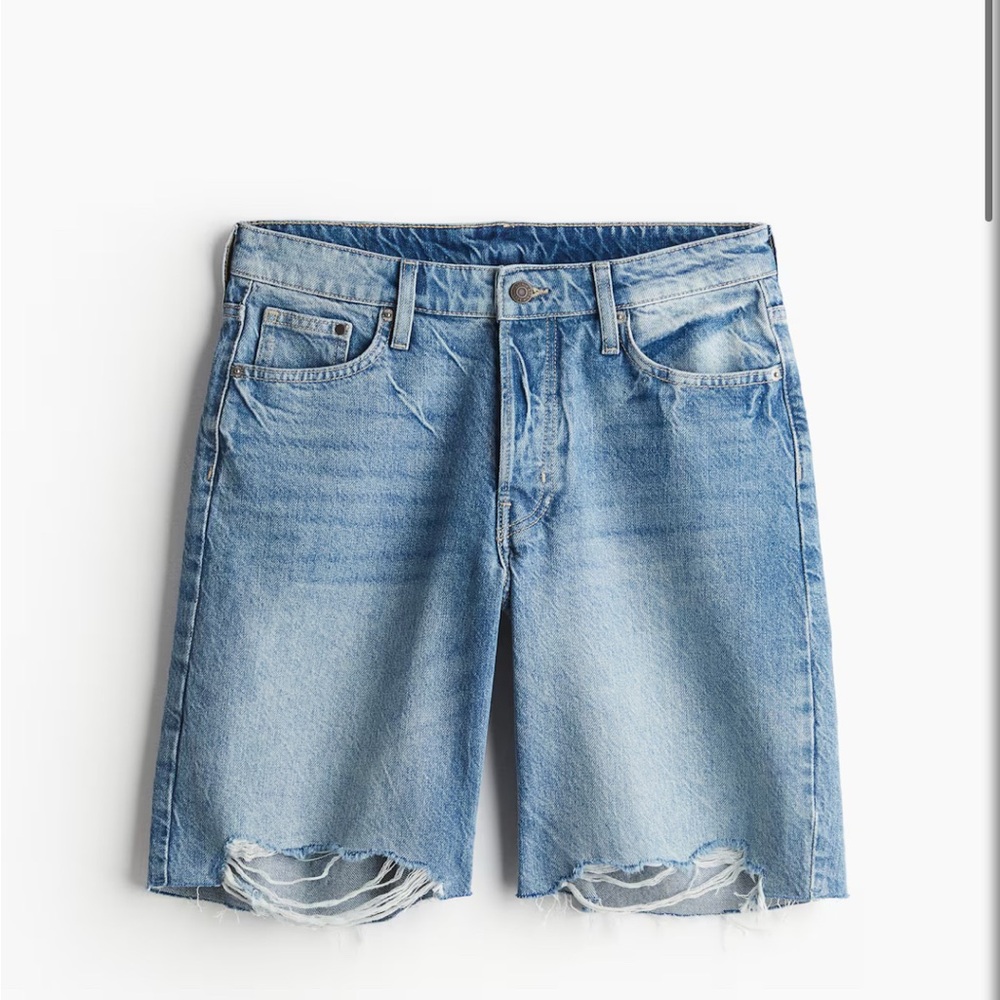 Baggy Low Denim Shorts